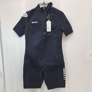 ZCCO Size XL Shorty Wetsuits 3mm Neoprene Womens Front Zipper Diving Suit for Di